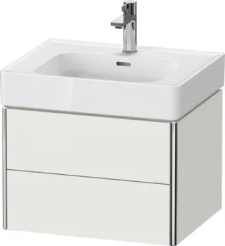 Duravit XSquare Waschtischunterbau wandhängend Nordic Weiß Seidenmatt 584x470x397 mm - XS43780393900 XS4378039390000