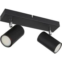 GLOBO LIGHTING Deckenspot, Leuchtmittel nicht inklusive, Deckenleuchte Spot 2 flammig Deckenstrahler schwarz Deckenlampe