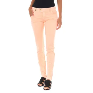 MET Damen Hose H-K-Chino Slim Fit Knöchellang Orange