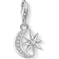 THOMAS SABO Charm-Einhänger Stern & Mond, mit Zirkonia (synth)