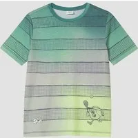 s.Oliver Kurzarmshirt T-Shirt T-Shirt mit Farbverlauf und Print