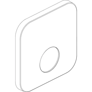Ideal Standard Rosette, f. Brausearm.UP, 165x165mm, F961113AA Chrom
