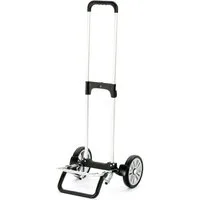 Andersen Einkaufstrolley Alu Star Shopper m. 20cm Flüsterrad, schwarz, klappbare Ladefläche, höhenverstellbar, belastbar bis 40kg