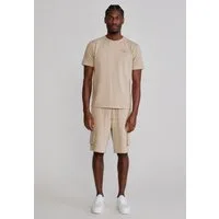 Siksilk Sweatanzug SikSilk Herren Beige T-Shirt and Shorts Set