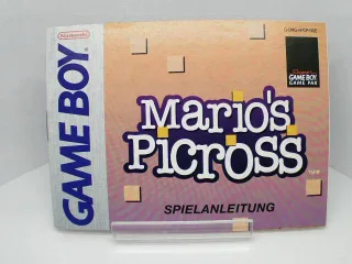 Mario's Picross [Nintendo Game Boy] Anleitung
