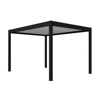 Carport freistehend, Freitragender Carport Basic, Tiefschwarz RAL 9005, 3015 x 2058 mm, ohne Beleuchtung, individuell konfigurieren