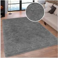 OTTO home Hochflor-Teppich Silky, besonders weich und kuschelig, sehr dichte Qualität, rechteckig, Höhe: 33 mm, rutschhemmend beschichtet, waschbar, uni, Wohnzimmer, Schlafzimmer