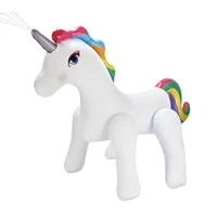 SUMMER WAVES Spiel-Wassersprenkler Wassersprinkler Einhorn (1-tlg), Ab 3 Jahren, Spritzige Erfrischung, LxHxB 284x127x211cm