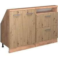 Vicco Kommode Rion, Artisan-Eiche/Goldkraft Eiche/Goldkraft Eiche, 2er Set (2 St)