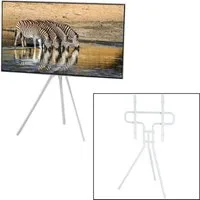 Hama TV-Ständer Design TV Ständer Staffelei 37" bis 75" 40kg Weiß, (bis 75 Zoll, Universal Bodenständer Standfuß Fuß TV Stand LED LCD OLED Fernseher)