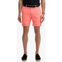 Superdry Chinoshorts PREMIUM REGULAR CHINO SHORT aus Baumwollmischung mit Elasthan, Relaxed Fit, unifarben, knielang
