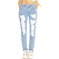 be styled Destroyed-Jeans Zerrissene skinny fit High Waist Jeans destroyed Hose - Damen - j24k High waist