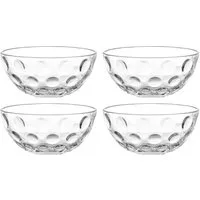 LEONARDO Schale CUCINA OPTIC, 4er-Set, Glas, (Set, 4-tlg), Spülmaschinengeeignet