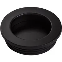SO-TECH® Möbelgriff Muschelgriff EL-06 Ø 40 mm - Wird in die Front eingefräst, schwarz