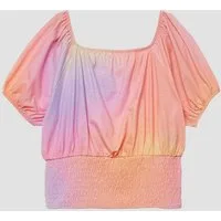 s.Oliver Kurzarmshirt T-Shirt Off-Shoulder-T-Shirt mit Farbverlauf