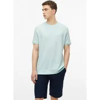 s.Oliver Kurzarmshirt T-Shirt Strukturiertes T-Shirt mit Bündchen