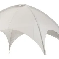 Leco Pavillon-Ersatzdach Dachtextil zum Kuppelzelt 5x5 m lichtgrau, 180 g/m², 100% Polyestergewebe ca. 180g/m², lichtgrau