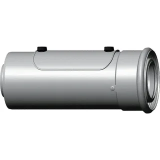 Wolf Cob Luft-/Abgasrohr 2651729 DN 60/100, 250 mm, steckbar, mit Revisionsöffnung, weiß