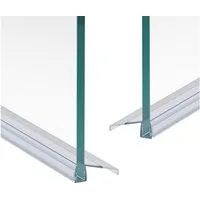 WITEN&NOCK Duschdichtung 2er Set Schiebetürdichtungen Wasserabweiser Dichtungsprofiler 8-10 mm, L: 50 cm