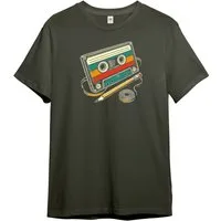 PAULGOS Print-Shirt Herren T-Shirt "Retro Kassette"