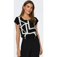 ONLY Shirtbluse ONLVIC S/S AOP TOP NOOS PTM mit Allover Druck