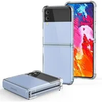 Nalia Smartphone-Hülle Samsung Galaxy Z Flip4 17 cm (6,7 Zoll), Klare Transparente Hülle / Harte Rückseite & Verstärkter Silikon Rand