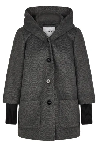kjbrand - JACKET anthrazit mit druck - Gr. - 50