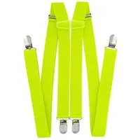 axy Hosenträger Herren Hosenträger 4 Stabile Clips H-Form 2,5cm Breit verstellbar und elastisch 120cm Lang