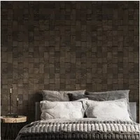INDO 3D Wandpaneel Teak Classic Cube, BxL: 18,40x55,20 cm, 0,10 qm, (Packung, Versandkostenfreie Lieferung) schallreduzierende Wandverkleidung mit 3D-Effekt