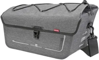 KLICKfix Sport Waterproof Gepäckträgertasche für Racktime Gepäckträger grau 12 L