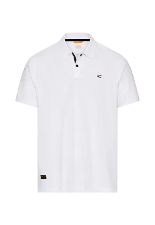 camel active - Poloshirt mit Druckknöpfen white - Gr. - XXL