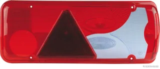 HERTH&BUSS Lichtscheibe, Heckleuchte, rechts, Dreieckrückstrahler rot - 83832221