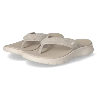 Skechers Zehentrenner GO WALK FLEX HOLL - Gr. 40 - Taupe - Textil