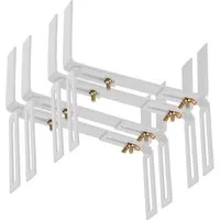 BigDean Blumenkastenhalter Standard H-Form Kasten Halter Balkonkastenhalter, bis 20 kg belastbar, Werkzeugfrei Verstellbar, Set, 2-St., Kastenhalter H-Form, Blumenkastenhalter H-Form, Brüstungen, Mauer oder Geländer