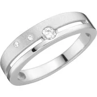Firetti Fingerring Schmuck Geschenk Damenring Ring matt glanz, mit Zirkonia (synth)