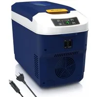 Brandson Elektrische Kühlbox 10 L,  Sichtfensterdeckel, Kühlt & hält Warm, von bis zu -10 bis +65°C, 10 l, 230 V Netzspannung &12 V KFZ Auto Bordspannung, Kühlbox elektrisch