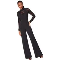 LIPSY Jumpsuit Lipsy hochgeschlossener Spitzen-Jumpsuit, Petite (1-tlg)