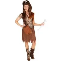 dressforfun Kostüm Frauenkostüm Steinzeitfrau, Freches Shirt mit Leopardenmuster