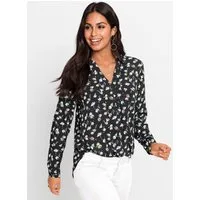 Witt Klassische Bluse Viskose-Bluse Langarm