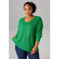 Aniston PLUS Strickpullover im dezenten Ajour-Strickmuster