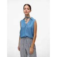 Vero Moda Shirttop VMHARPER SL COLLAR SHORT TENCEL TOP GA Viskose, regular fit