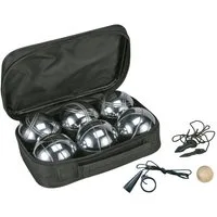 Spetebo Spiel Boule Set mit Tragetasche - 6 Kugeln - Boccia, Boccia, Boule Set mit praktischer Tragetasche