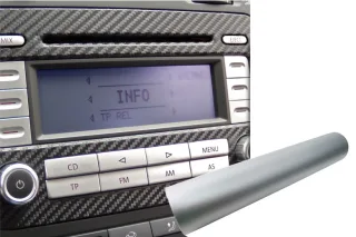 Premium Innenraum Zierleisten Dekor Blende Design Folie Auto Set in Silber Matt