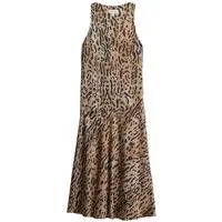 Bhoem Maxikleid BHOEM Ärmelloses Maxikleid mit Leopardenmuster (1-tlg)