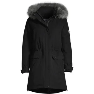 Expeditions-Daunenparka, Damen,  Schwarz, Polyester, by Lands' End