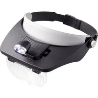 TOOLCRAFT Handlupe TOOLCRAFT TO-5137803 Kopflupe mit LED-Beleuchtung Vergrößerungsfaktor