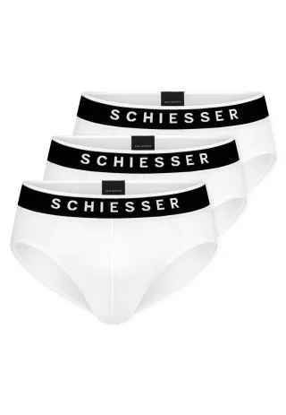 SCHIESSER - 3PACK Rio-Slip weiss - Gr. - 8