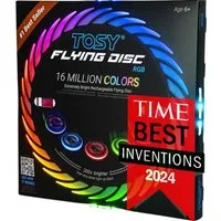 TOSY TOSY Flying Ring / Disc –mit LED, (Mehrfarbig), superhell, Lost-Mode Magnetspielbausteine