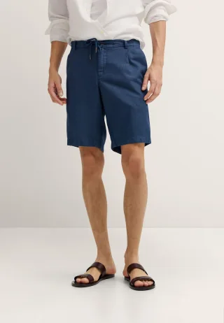 Bugatti Herren Bermuda Leinen-Baumwoll-Mix