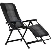 Westfield Gartenliege XL Relaxliege Aeronaut silverline Liegestuhl Sonnenliege Relaxsessel, 1 Relaxsessel, 1 St., 1-tlg., stufenlos verstellbar, klappbar, 140 kg Tragkraft, Camping
